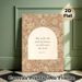 Bible Verse Joshua 24:15 Painting Poster, Vintage Floral Border Poster, Inspirational Religious Scripture Quote Ideal For Living Room, Bedroom And_maomaolike.com