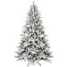 6ft PVC&PE Flocking Hinged Tree Environmentally Friendly Fireproof Artificial Christmas Flocked Tree_maomaolike.com