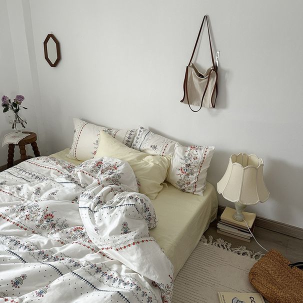 Wholesale INS Fresh All-Cotton French Country Style 4-Piece Vintage Small Floral Bed & Breakfast Apartment Pure Cotton Four-Piece_maomaolike.com