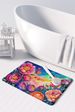 Peonies In Color Memory Foam Kitchen Mat Machine Washable Anti-Fatigue Mat Cushion Comfort Bath Mat Or Kitchen Rug_maomaolike.com