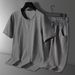 men's clothing Summer Suit Tang Suit Middle-aged and Elderly Summer Suit Men's Chinese Style Cotton and Linen Short Sleeve Shorts Hanfu Retro Suit_maomaolike.com