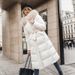 Women's Clothing new slim fit large fur collar long cotton coat_maomaolike.com