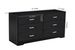 WOOD MDF BOARDS, 6 Drawers Dresser, Black_maomaolike.com