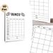 Bunco Game Score Sheet Painting Poster, Minimalist Black-and-White Dice Game Score Poster, Practical Score Tracker For Bunco Matches, Suitable For_maomaolike.com
