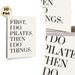 Pilates Quote Painting Poster, Minimalist Typographic Text Poster, Relatable Pilates-focused Message, Ideal For Home Gym, Workout Space Or Living Room_maomaolike.com