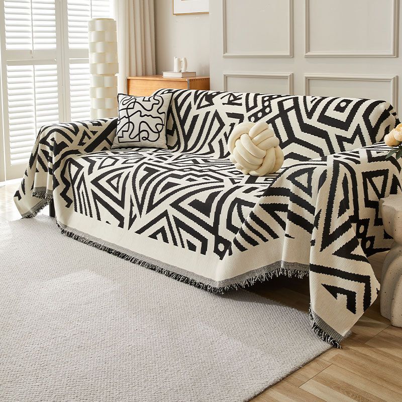 Sofa Covers For Sectional Sofa Set Couch Cover With Tassel L Shaped Cover Washable Chenille Couch Protector_maomaolike.com