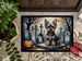 Yorkshire Terrier Spooky Halloween Doormat Front Door Mat Indoor Outdoor Rugs For Entryway, Non Slip Washable Low Pile, 24H X 36W_maomaolike.com
