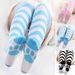 Unisex Striped thigh-bottom cat claw socks Cotton socks cute Jk thigh socks over the knee anime cos cat claw socks_maomaolike.com