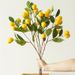 Cross-border Branch With 6 Lemon Fruit Branches, Bonsai Ornament, Fake Fruit, Artificial Green Plant Decoration_maomaolike.com