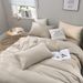 Home Furniture Three Piece Set Simple Ultra Soft Solid Color Bedding Light Luxury_maomaolike.com
