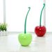 Cherry Household Long Handle Soft Bristle Bathroom Creative Plastic Super Easy-to-Use Toilet Brush_maomaolike.com