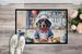 Bluetick Coonhound The Chef Doormat Front Door Mat Indoor Outdoor Rugs For Entryway, Non Slip Washable Low Pile, 24H X 36W_maomaolike.com