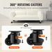 Heavy Duty Leveling Casters 4-Pack | 1000kg/2200LB Capacity With 2.5" Wheels | Precision 360° Swivel & Reinforced Handle For Workbench, Machinery, Industrial Equipment | Floor Protection & Noise-Free_maomaolike.com