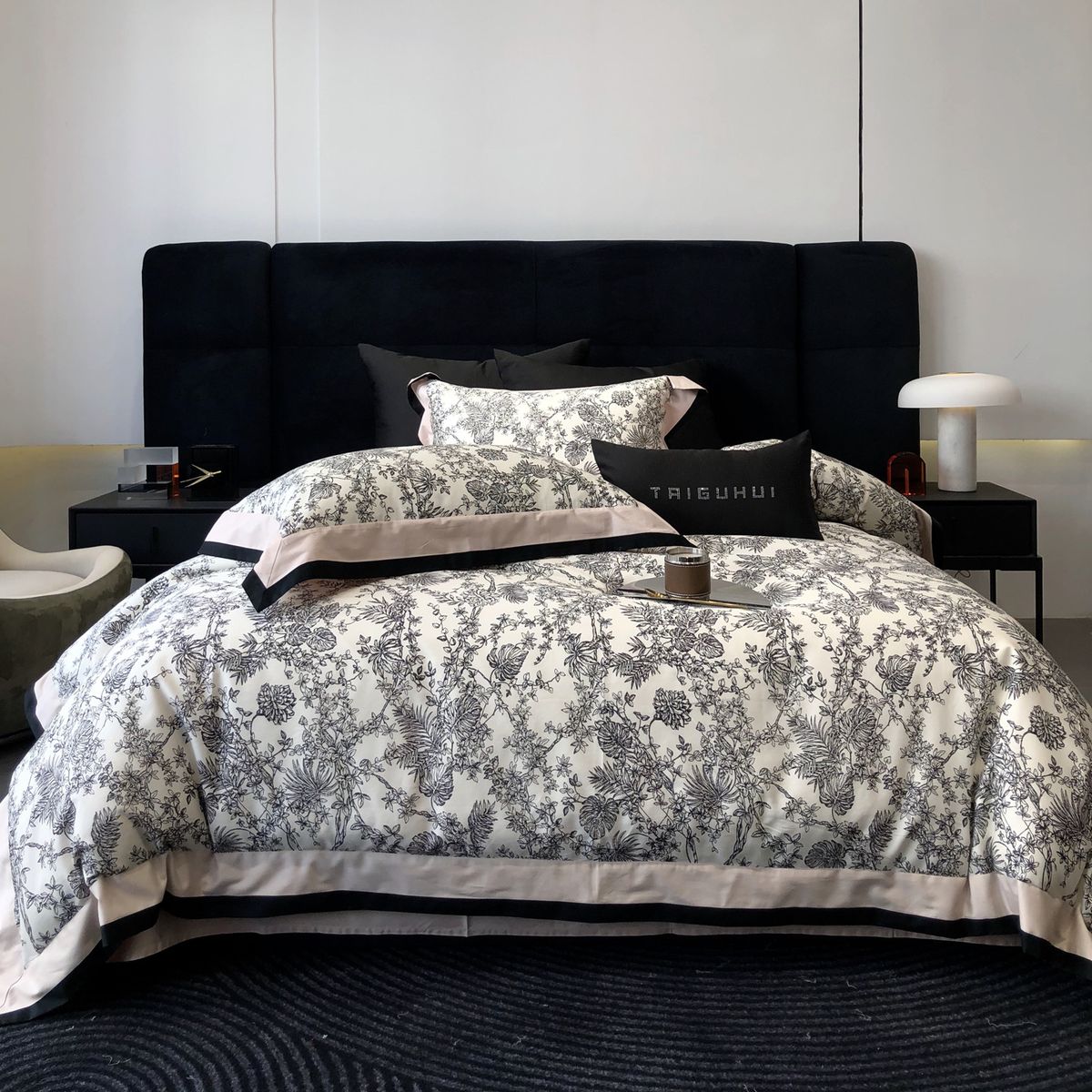 Nordic Boho Luxurious High-end Long-staple Cotton Four-piece Set, Pure Cotton, Suitable For All Seasons, French Vintage_maomaolike.com