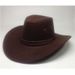 Unisex Western cowboy hat Suede outdoor visor for men riding hat overhang hat_maomaolike.com