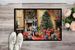 Keeshond Cozy Christmas Doormat Front Door Mat Indoor Outdoor Rugs For Entryway, Non Slip Washable Low Pile, 24H X 36W_maomaolike.com