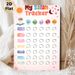 Salah Tracker Painting Poster, Vibrant Watercolor-style Poster, Practical Design To Track Daily Salah Prayers, Suitable For Home And Prayer Room_maomaolike.com
