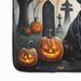 Black Labrador Retriever Spooky Halloween Memory Foam Kitchen Mat Machine Washable Anti-Fatigue Mat Cushion Comfort Bath Mat Or Kitchen Rug_maomaolike.com