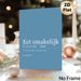 Dutch "Eet Smakelijk" Culinary Quote Painting Poster, Clean Minimalist Blue & White Typographic Poster, Warm Dining Decor Idea For Kitchen And Dining_maomaolike.com