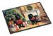 Tibetan Mastiff Cozy Christmas Doormat Front Door Mat Indoor Outdoor Rugs For Entryway, Non Slip Washable Low Pile, 24H X 36W_maomaolike.com