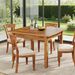 Square Dining Table Kitchen Table With Solid Wood Legs For 4_maomaolike.com