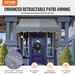VEVOR 59x47" Patio Awning Retractable Awning Sunshade Shelter With Crank Handle_maomaolike.com