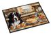 Bernese Mountain Dog Fall Kitchen Pumpkins Doormat Front Door Mat Indoor Outdoor Rugs For Entryway, Non Slip Washable Low Pile, 24H X 36W_maomaolike.com
