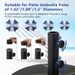 Outdoor Fillable Umbrella Base With Texture Decor_maomaolike.com