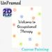 Occupational Therapy Welcome Painting Poster, Soft Pastel Floral Decor Poster, Warm Welcome Signage Ideal For Occupational Therapy Rooms_maomaolike.com