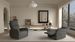 Power Recliner,Electric Glider Reclining Single Sofa Chair For Living Room (Dark Grey Fabric)_maomaolike.com