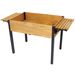 Raised Garden Bed, Metal Leg Wood Planter Boxes With Folding Storage Shelf,Elevated Planter Box For Growing Fresh Herbs, Vegetables, Flowers Great For Outdoor Patio, Deck, Balcony_maomaolike.com