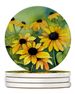 Maryland Black-Eyed Susans In Watercolor Large Sandstone Coasters Pack Of 4 Absorbent Round Coasters Decor Gifts For Men Or Women, 4 In, Multicolor_maomaolike.com