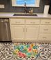 Alaska Forget-me-nots In Watercolor Memory Foam Kitchen Mat Machine Washable Anti-Fatigue Mat Cushion Comfort Bath Mat Or Kitchen Rug_maomaolike.com