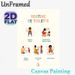 Toilet Routine Painting Poster, Warm-toned Cartoon-style Illustrated Bathroom Steps Poster, Clear Step-by-step Guide To Learn Proper Bathroom Habits_maomaolike.com