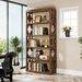 6-Tier Bookshelf, Wood Bookcase With Storage Shelves_maomaolike.com