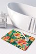 Lilies In Watercolor Memory Foam Kitchen Mat Machine Washable Anti-Fatigue Mat Cushion Comfort Bath Mat Or Kitchen Rug_maomaolike.com