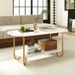 Modern 2-tier Marble Top Coffee Table_maomaolike.com