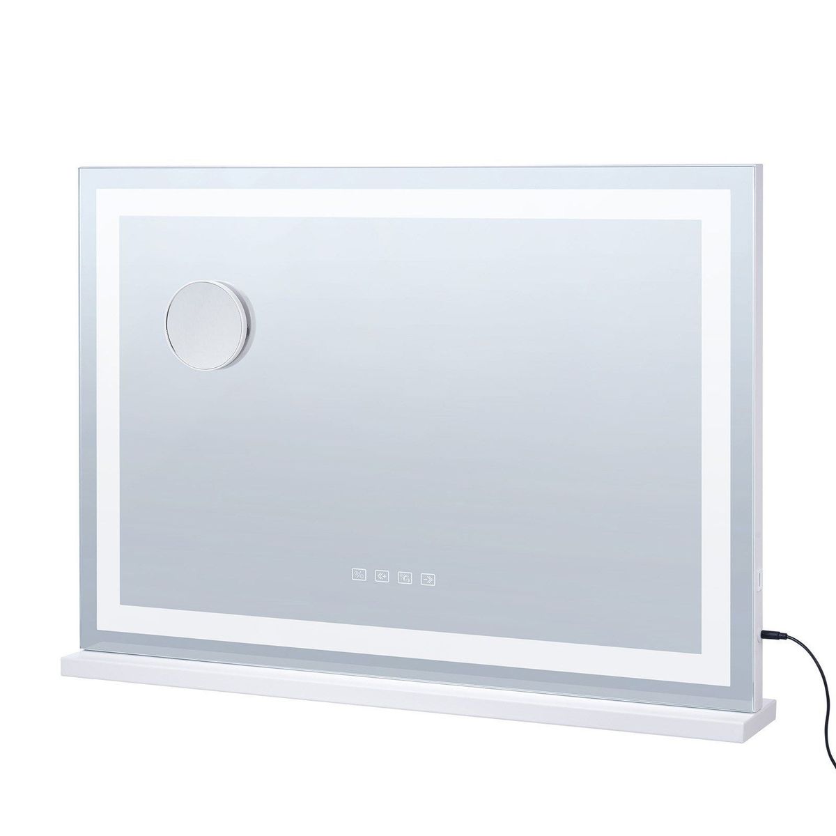 VEVOR Lighted Makeup Mirror 3 Color W/ Bluetooth USB Desktop Wall-mount 21.7in_maomaolike.com