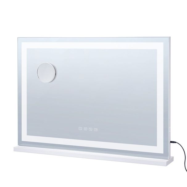 VEVOR Lighted Makeup Mirror 3 Color W/ Bluetooth USB Desktop Wall-mount 21.7in_maomaolike.com