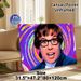 Retro Pop Culture Portrait Painting Poster, Vibrant Psychedelic Style Poster, Bold Colorful Swirling Backdrop, Eye-catching Artistic Decor Ideal For_maomaolike.com