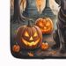 Chocolate Labrador Retriever Spooky Halloween Memory Foam Kitchen Mat Machine Washable Anti-Fatigue Mat Cushion Comfort Bath Mat Or Kitchen Rug_maomaolike.com