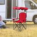 Portable Folding Beach Canopy Chair With Cup Holders For Beach, Picnic, Fishing And Football Games_maomaolike.com