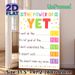 The Power Of Yet Motivational Painting Poster, Vibrant Colorful Typographic Poster, Inspiring Growth Mindset Decor Ideal For Office, Study Space_maomaolike.com