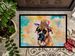 Boxer Hippie Dawg Doormat Front Door Mat Indoor Outdoor Rugs For Entryway, Non Slip Washable Low Pile, 24H X 36W_maomaolike.com