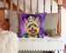 Yorkshire Terrier King Of Mardi Gras Throw Pillow Machine Washable, Indoor Outdoor Decorative Pillow For Couch, Bed Or Patio, 14Hx14W_maomaolike.com
