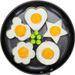 5pcs, Stainless Steel Egg Rings - Perfect Pancake Mold for Frying Eggs and Omelets - Kitchen Gadgets for Easy Breakfast Cooking_maomaolike.com