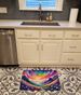 Violets In Color Memory Foam Kitchen Mat Machine Washable Anti-Fatigue Mat Cushion Comfort Bath Mat Or Kitchen Rug_maomaolike.com