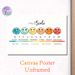 Pain Scale Painting Poster, Soft Watercolor Emoticon Graphic Poster, Clear Pain Level Reference, Ideal For Clinics And Healthcare Settings_maomaolike.com