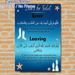 Toilet Dua Painting Poster, Soft Blue Ocean-style Poster, Clear Religious Dua Guide For Entering And Leaving Toilet, Suitable For Bathroom_maomaolike.com