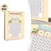 Weight Loss Tracker Painting Poster, Soft Watercolor Floral Poster, Daisy-adorned Heart Grid Design To Track Weight Loss Progress, Ideal For Home_maomaolike.com